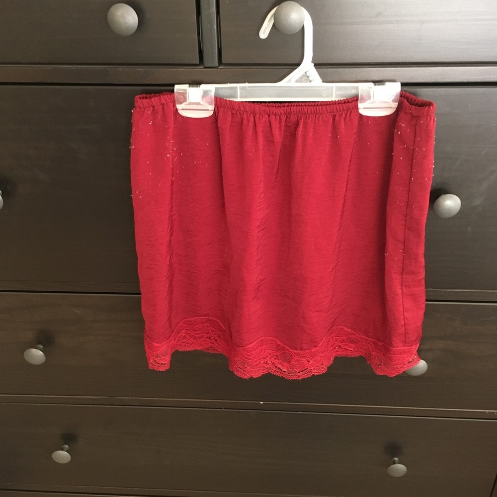 Laced Hem Skirt